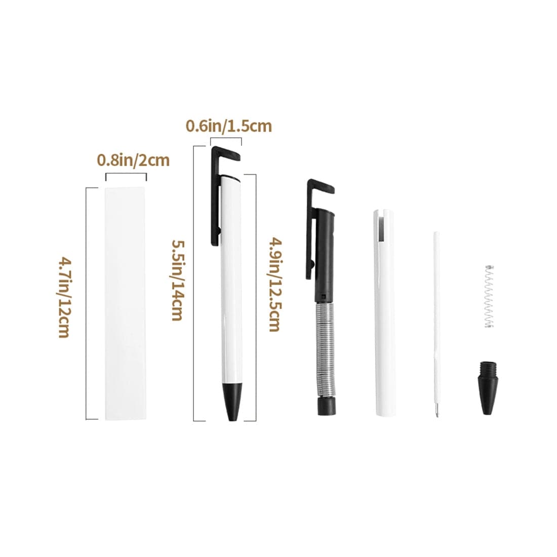 Pearl Coating™ Sublimation Ballpoint Pen with Shrink Wrap - Pack of 20 - Joto Imaging Supplies US