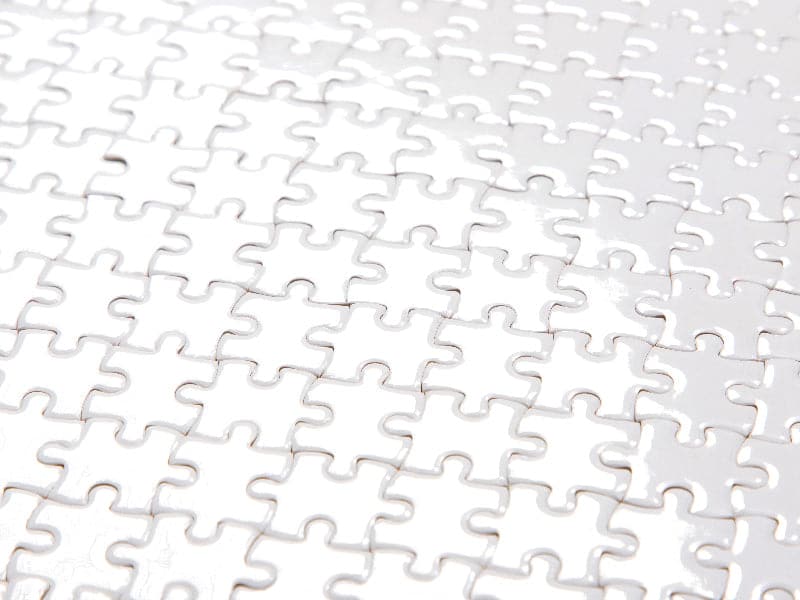 Pearl Coating™ 252pc Sublimation Cardboard Jigsaw Puzzles (11" x 14") - Pack of 10 - Joto Imaging Supplies US