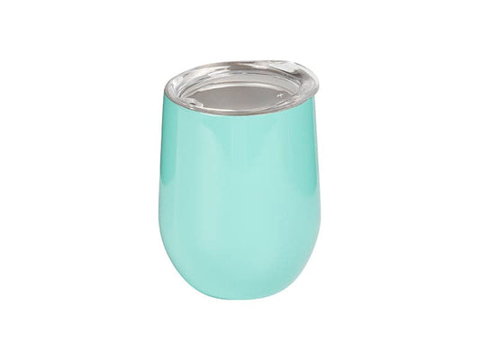 Pearl Coating™ 12oz Sublimation Stainless Steel Stemless Wine Cup with Lid White - Pack of 5 - Joto Imaging Supplies US