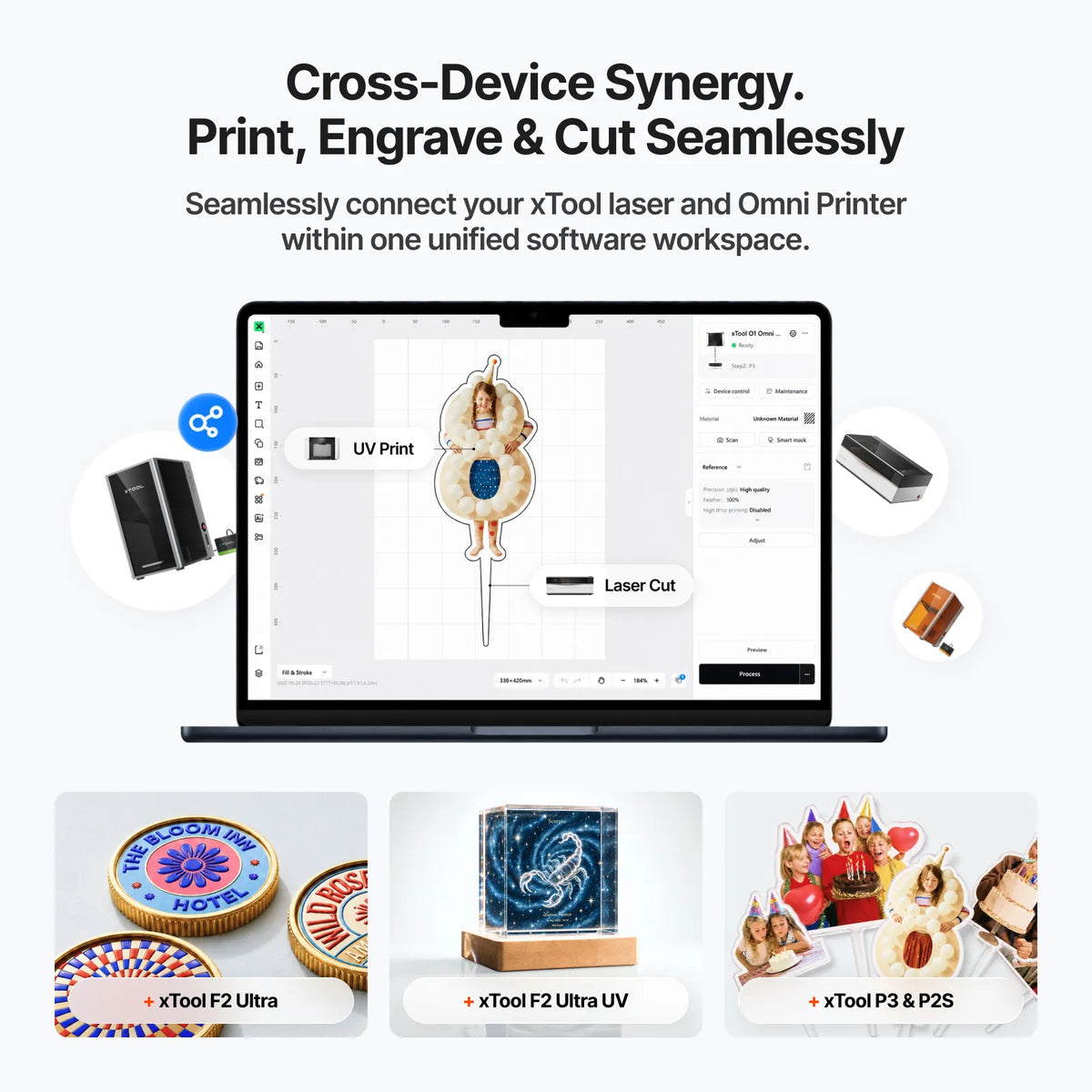 Color your laser projects in one workflow
