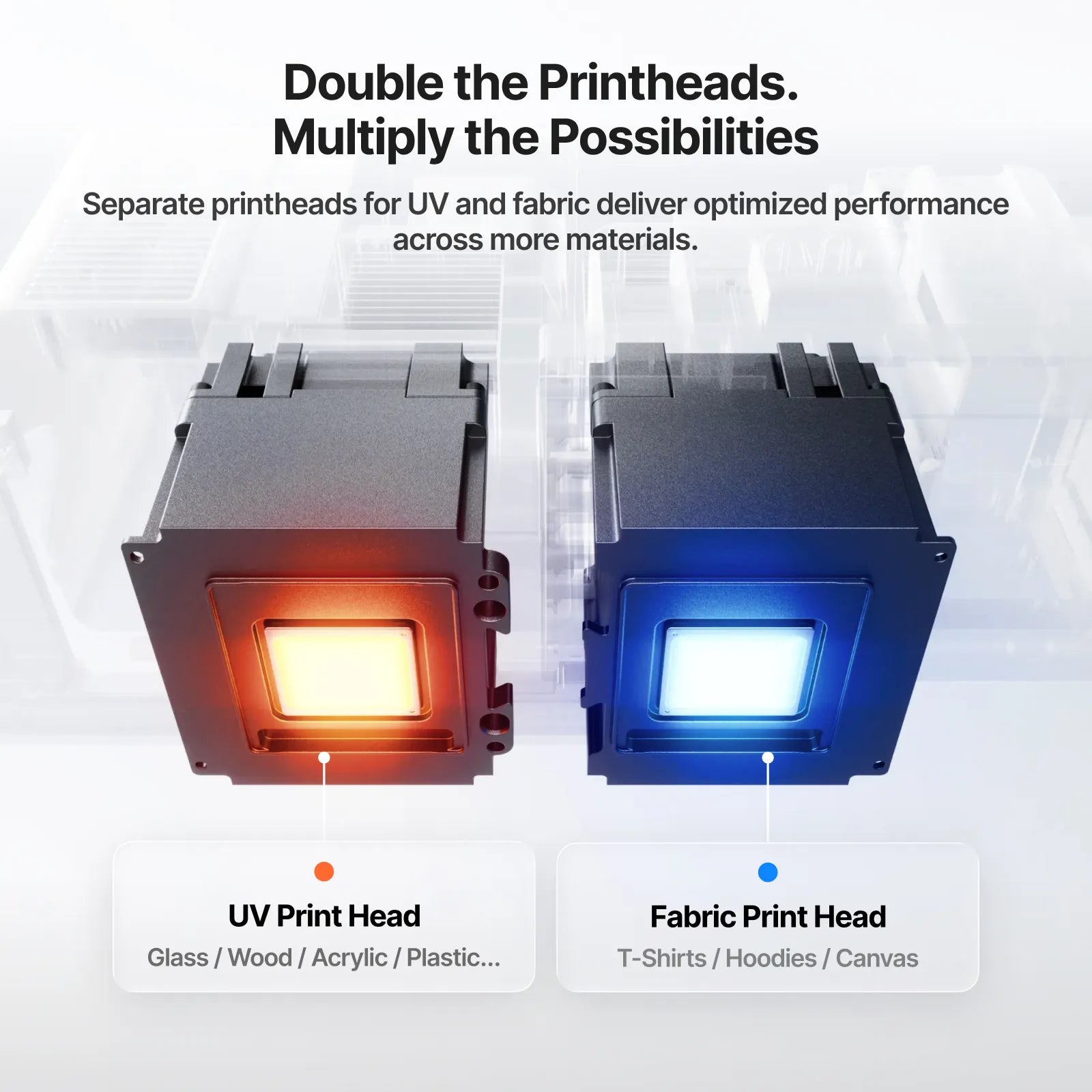 Double the printheads, multiply the possibilities