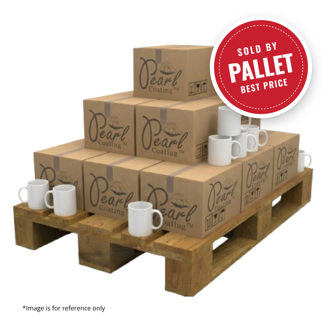 11oz Sublimation White Mug - Pallet Pricing (Pearl Coating™)