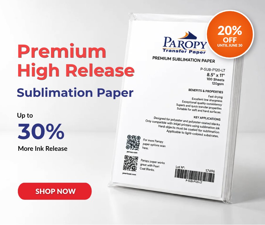 Paropy Premium High Release Sublimation Paper 120gsm - P-SUB-P120-LT
