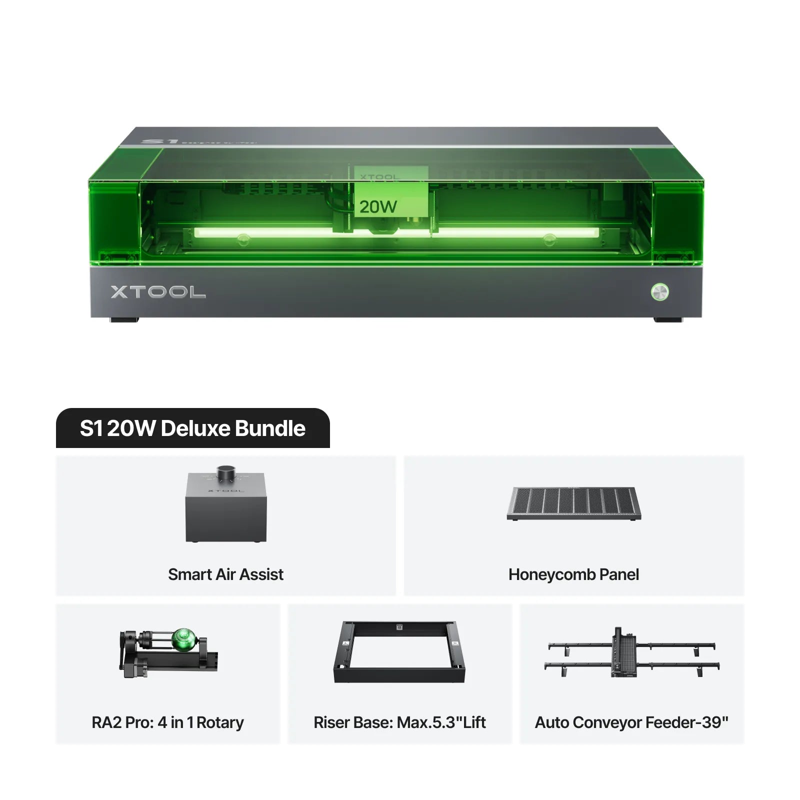 xTool S1 Enclosed Diode Laser Cutter - Joto Imaging Supplies US