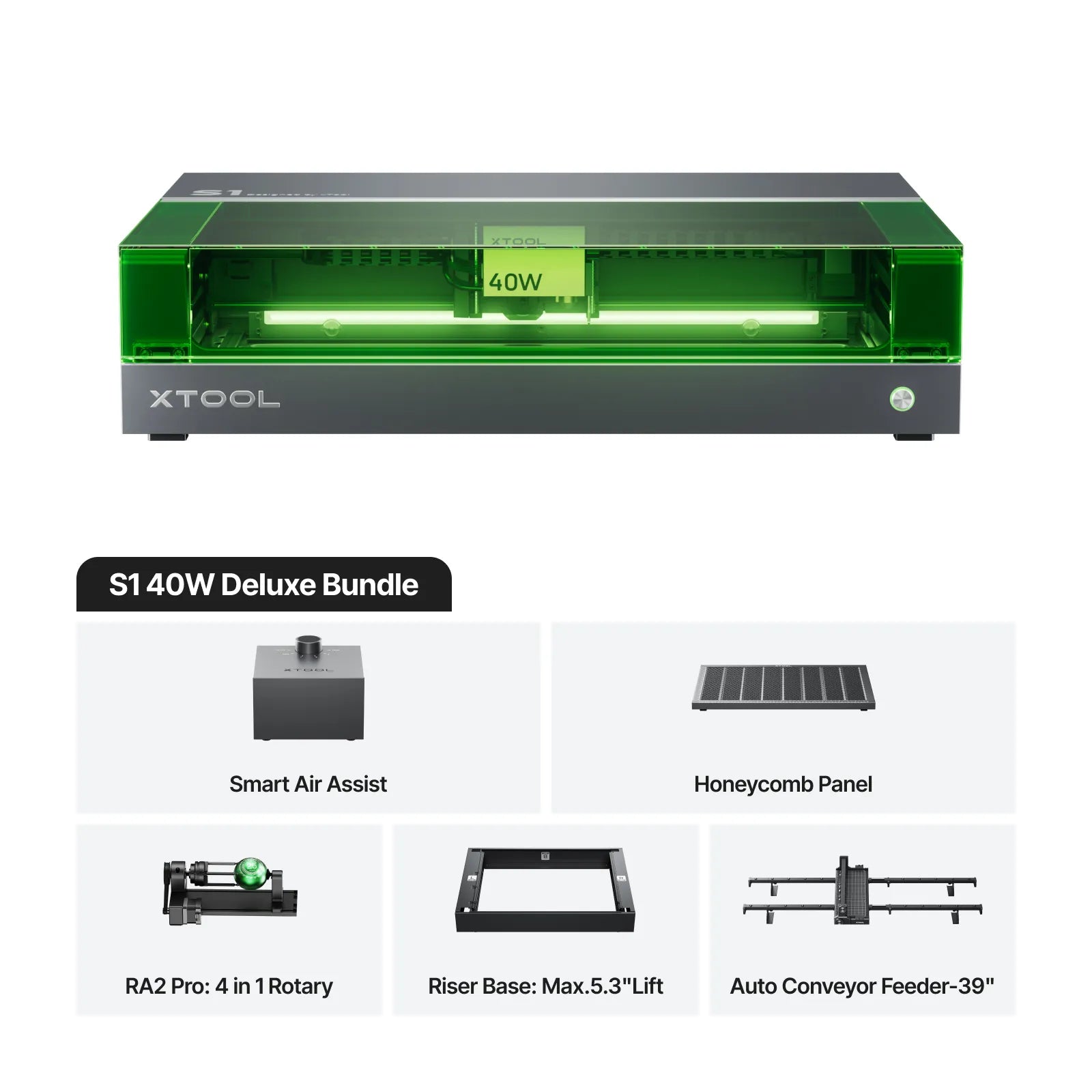 xTool S1 Enclosed Diode Laser Cutter - Joto Imaging Supplies US