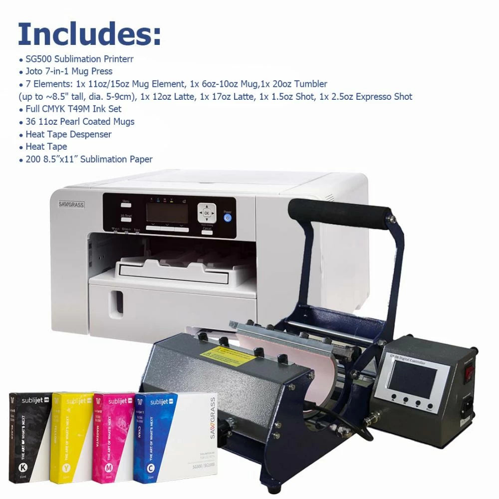 Bundle SG500 + Mug Press 7 Elements - Joto Imaging Supplies US