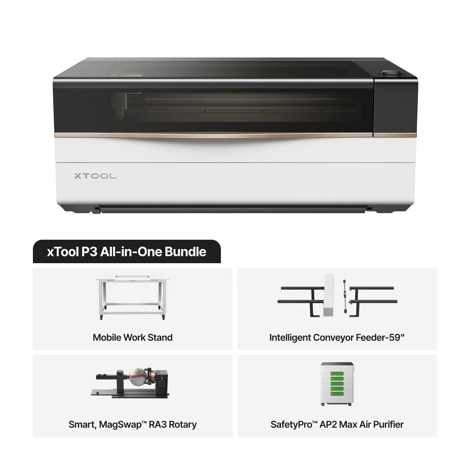 xTool P3 All-in-1 Bundle - Joto Imaging Supplies US