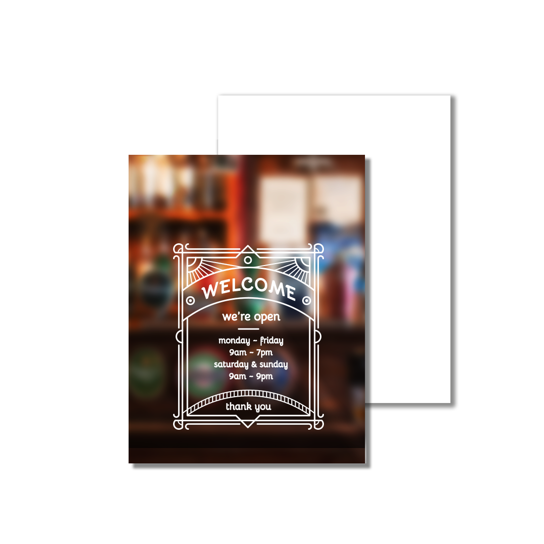 Sublimation Outdoor HD Photo Panel 8" x 10" - Pack of 10