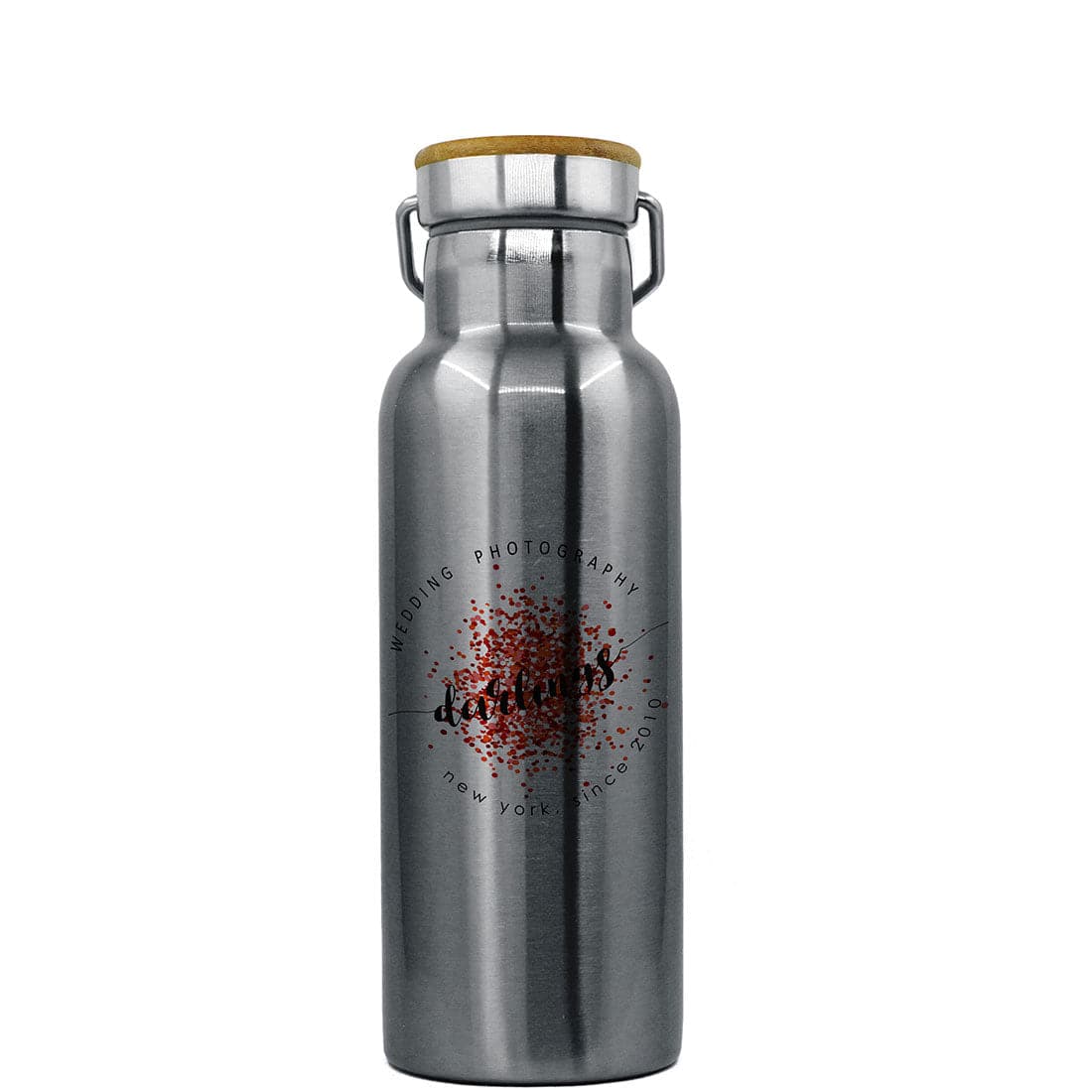 Pearl Coating™ Sublimation Water Bottle with Bamboo Lid - Pack of 5 - Joto Imaging Supplies US