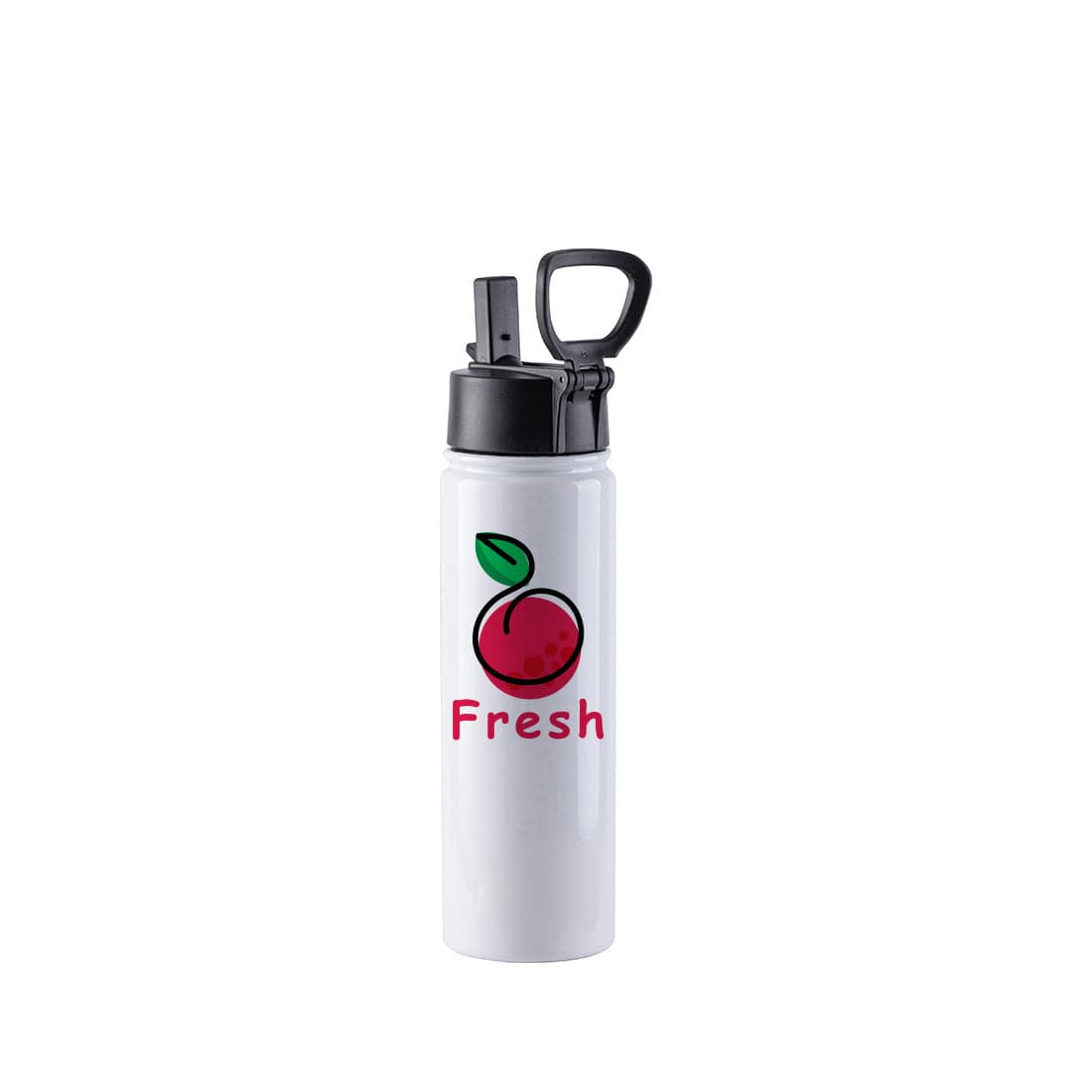 22 oz Sublimation Stainless Steel Flask with Wide Mouth Straw Lid & Rotating Handle - Pack of 5