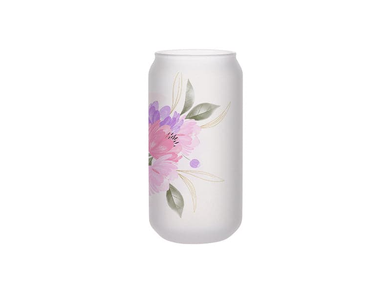 Pearl Coating™ 18oz Sublimation Glass Beer Can Frosted - Pack of 12 - Joto Imaging Supplies US