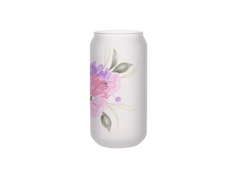 18 oz Sublimation Glass Beer Can Frosted - Pack of 12