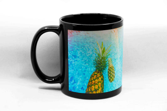 Sublimation Black Mug with White Patch - Case of 36