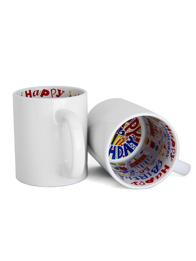 11 oz Sublimation Ceramic Birthday White Mug - Case of 36