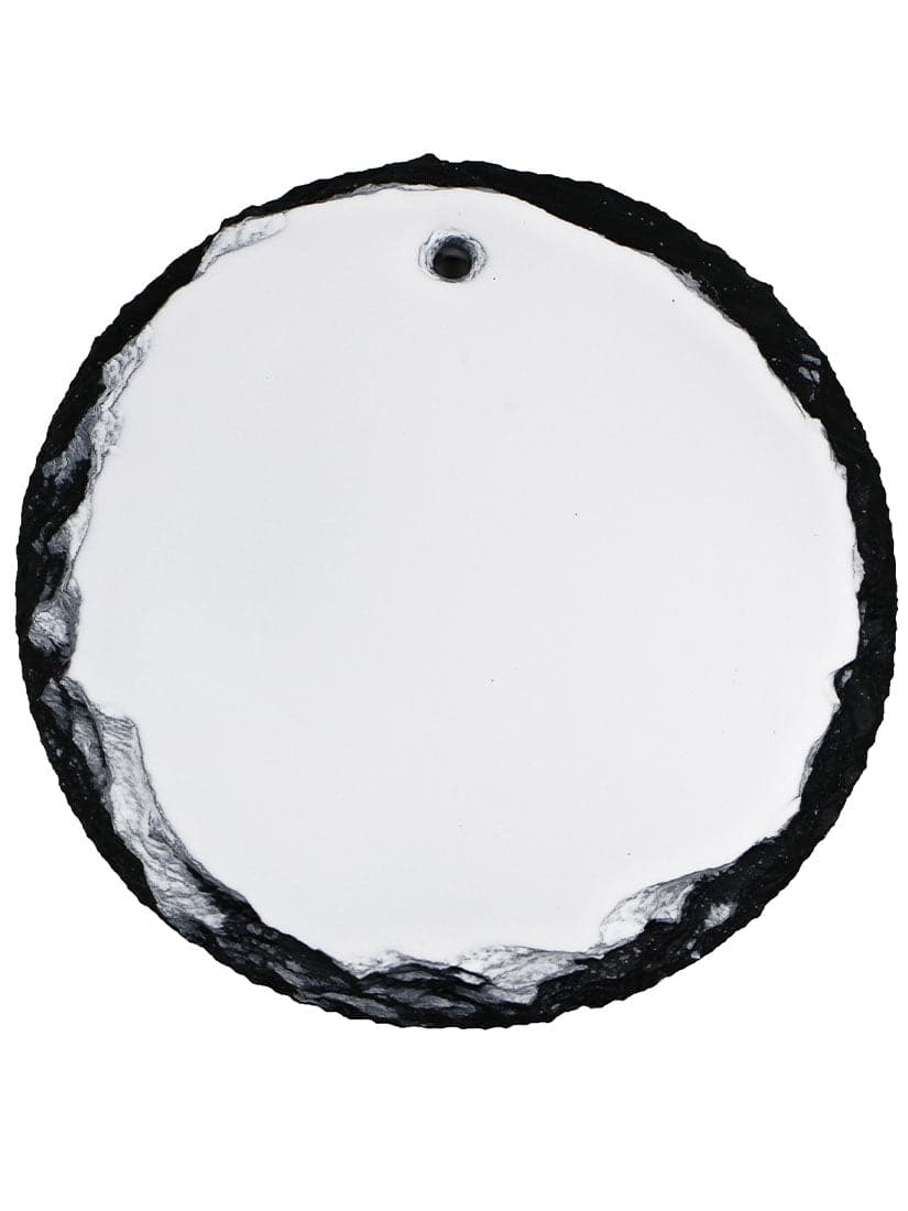 Pearl Coating™ Sublimation Round Hanging Slate with Hole - Pack of 10 - Joto Imaging Supplies US