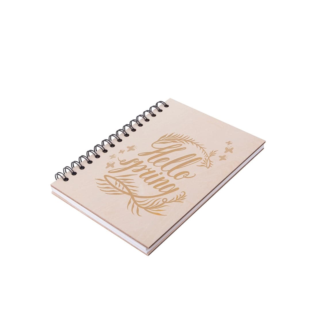 Engravable Wiro Plywood Cover Notebook A5 - Pack of 6 - Joto Imaging Supplies US