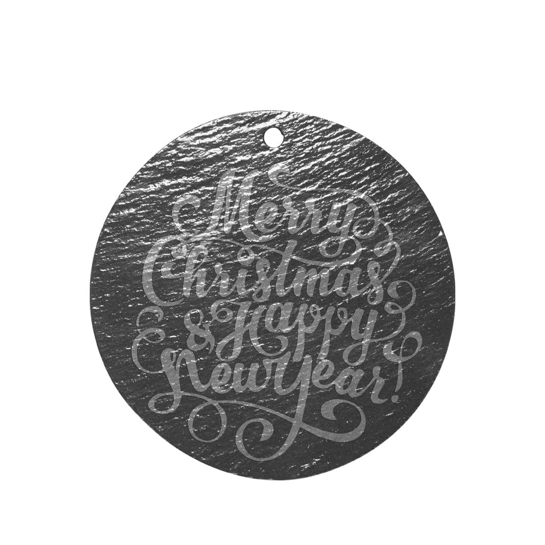 Engravable 3" Round Slate Ornament Double Sided - Pack of 10 - Joto Imaging Supplies US