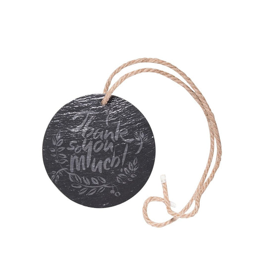 Engravable " Round Slate Ornament Double Sided - Pack of 10 - Joto Imaging Supplies US