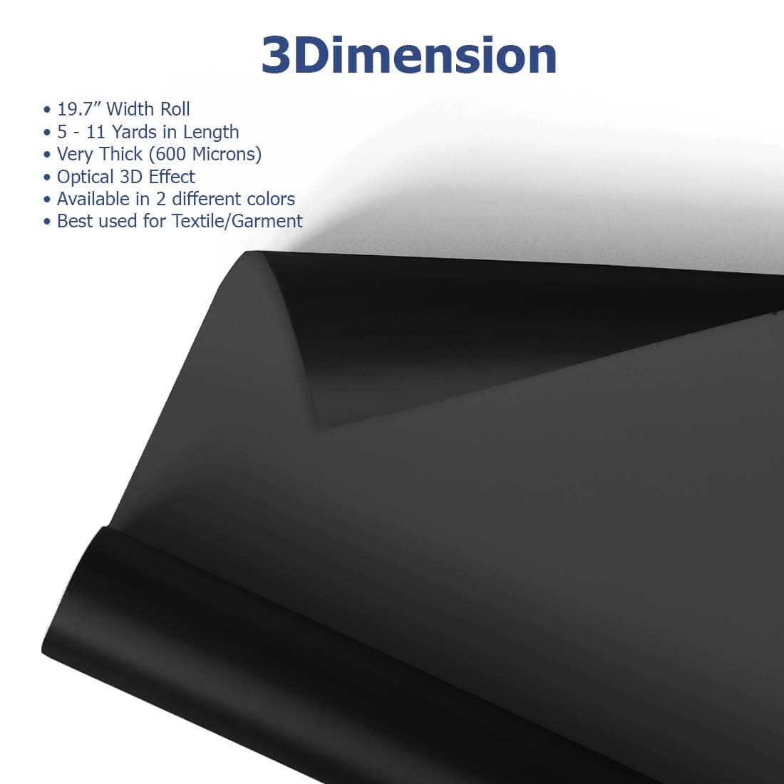 MultiCut™ 3Dimension Heat Transfer Vinyl 19.7" - Joto Imaging Supplies US