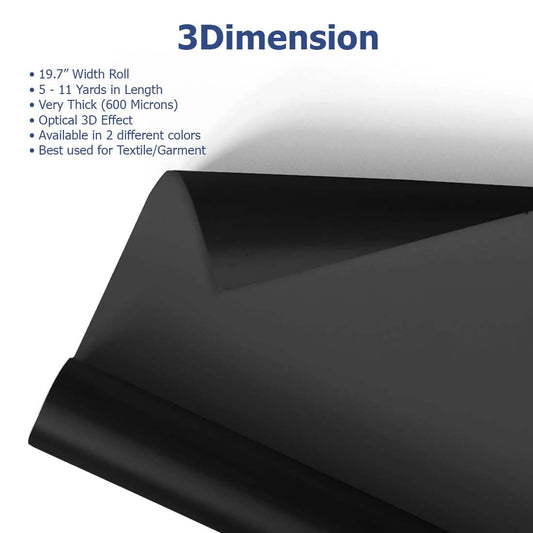 MultiCut™ 3Dimension Heat Transfer Vinyl 19.7" - Joto Imaging Supplies US