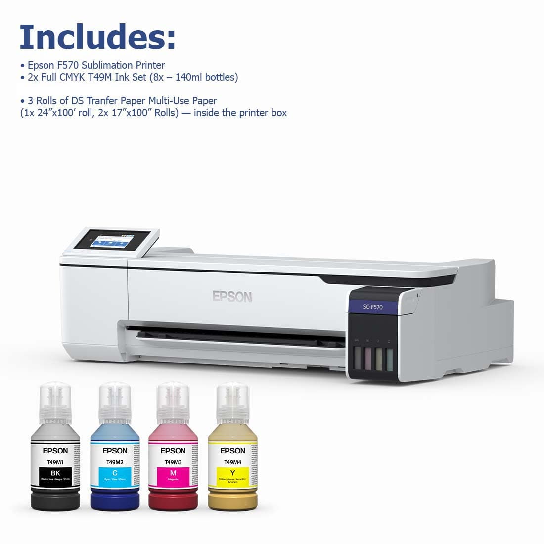 Epson® SureColor F570 24" Dye-Sublimation Professional Edition Printer - Joto Imaging Supplies US