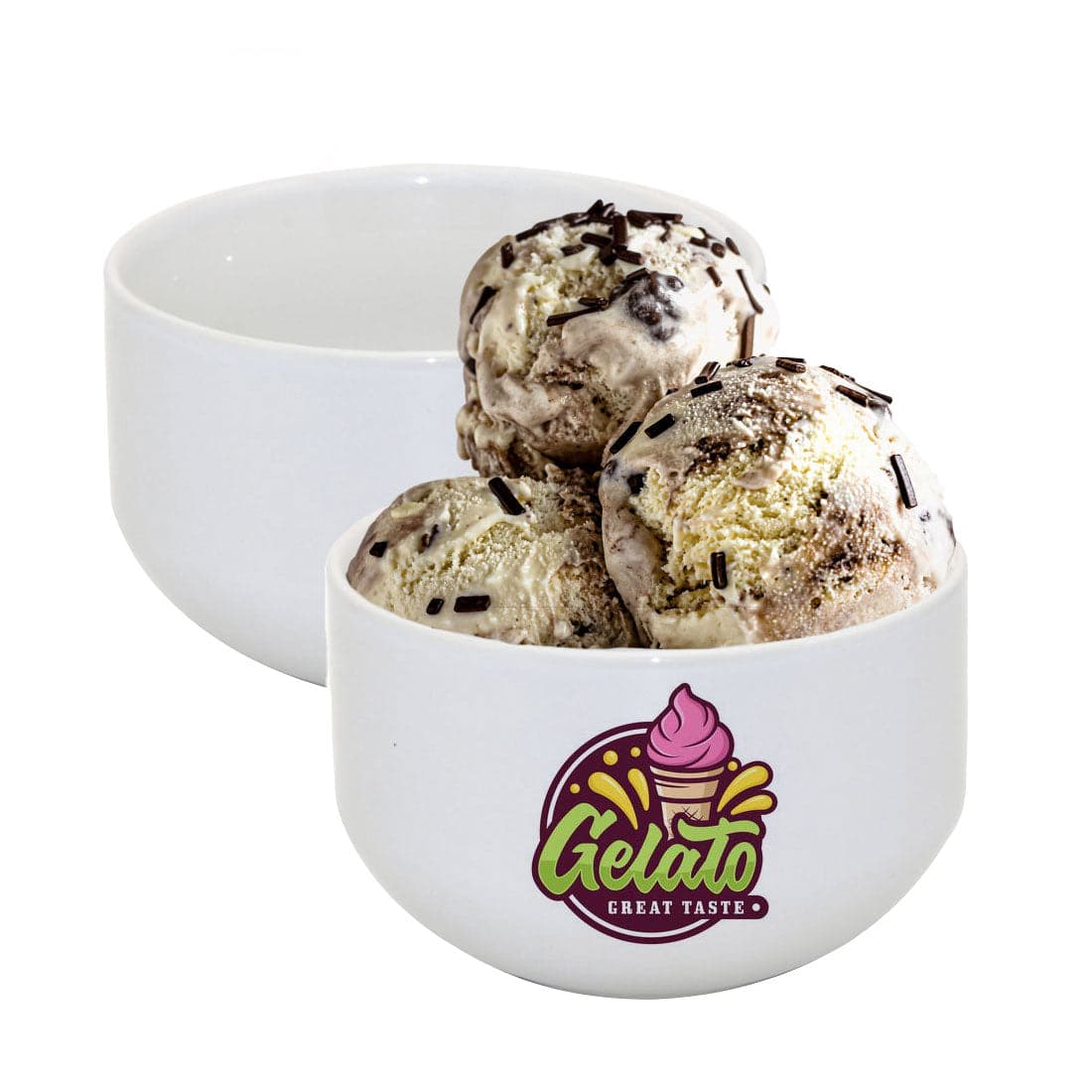 Sublimation Ceramic Ice Cream Bowl - Pack of 6