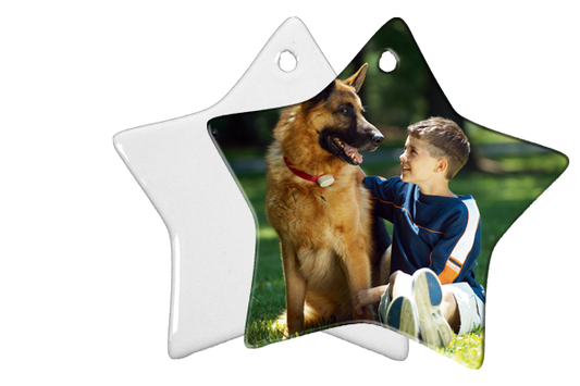 Pearl Coating™ Sublimation Ceramic Ornaments - Pack of 25 - Joto Imaging Supplies US