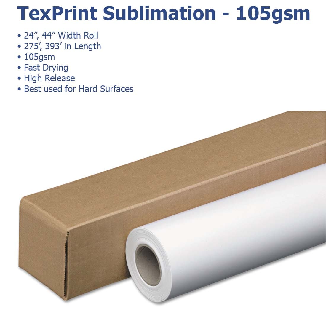 TexPrint Sublimation Paper - Rolls - Joto Imaging Supplies US