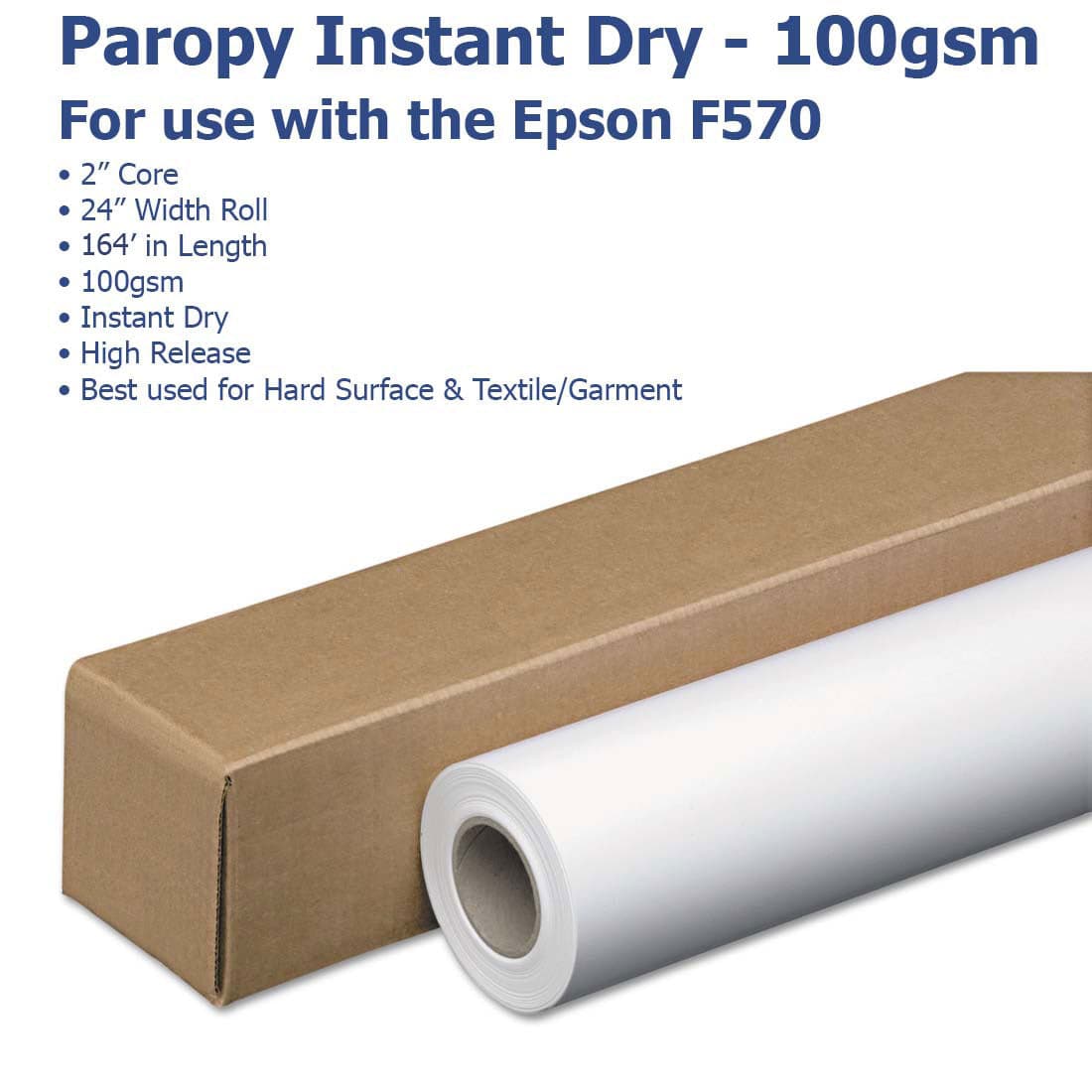 Paropy™ Sublimation Paper - 100gsm Instant Dry (2