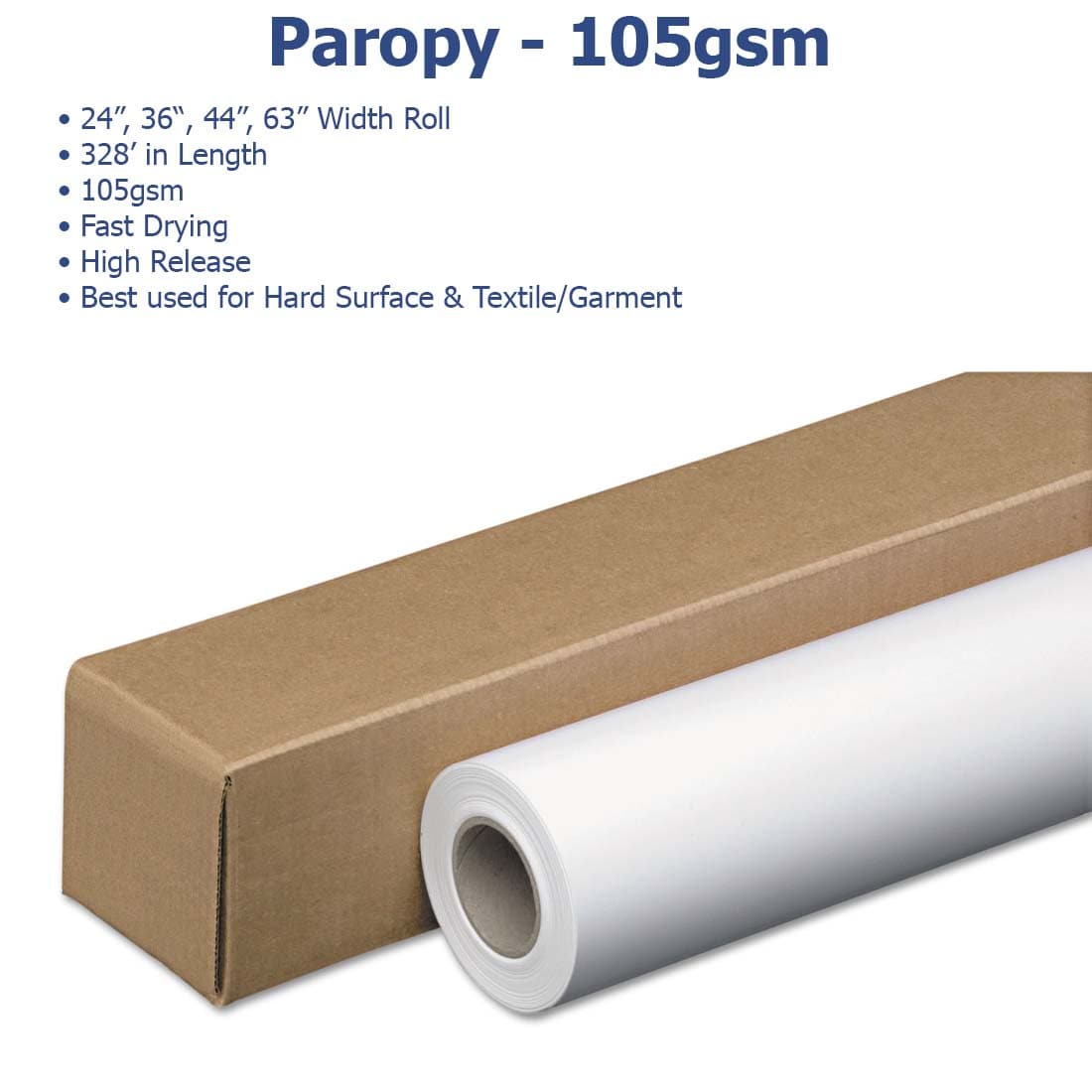 Paropy™ Sublimation Paper - 105gsm - Joto Imaging Supplies US