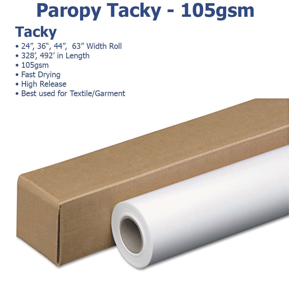Paropy™ Sublimation Paper 105gsm Tacky - Joto Imaging Supplies US