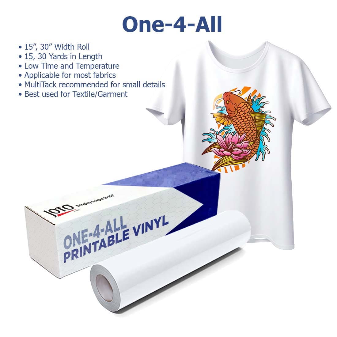 MultiPrint™ One-4-All™ Printable Vinyl - Joto Imaging Supplies US