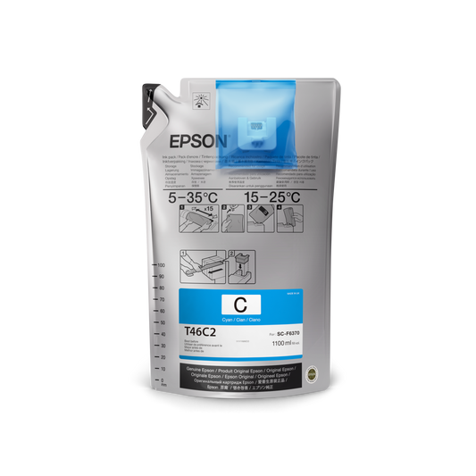 Epson® SureColor F6370 Inks- Individual Ink Bags - 1.2L - Joto Imaging Supplies US
