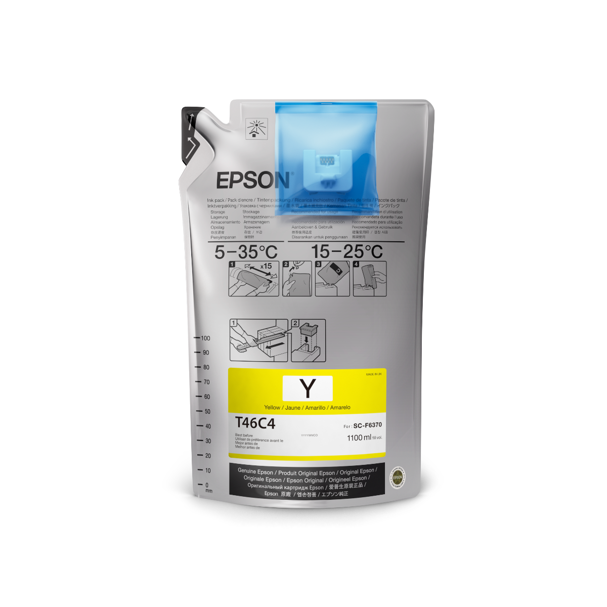 Epson® SureColor F6370 Inks- Individual Ink Bags - 1.2L - Joto Imaging Supplies US